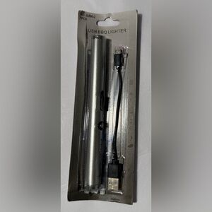 NIB Silver USB BBQ Lighter